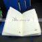 A5 thermo pu leather cover blue notebook with pen loop