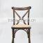 Best seller stackable wooden Cross back chair for wedding and banquet