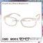 Brilliant color matched optical glasses with metal hinge