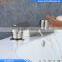 Contemporary Waterfall Stainless Steel Two Handles Three Holes Bathroom Waterfall Basin Mixer Vessel Faucet Taps Bathtub Faucet
