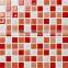 red color family decoration crystal glass mosaic tile