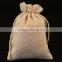 New design natural jute drawstring bag with cotton rope china supplier                        
                                                                                Supplier's Choice