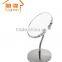 Oval free standing glass makeup mirror