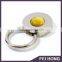 Hot sales fancy zinc alloy round shape lock keychain