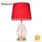 2016 Hot sell simple decoration copper base glass table lamp modern house reading light with fabric shade for home and hotel                        
                                                Quality Choice