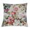 quilted fancy flower cushion cover case