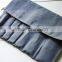 Heavy Duty Waxed Canvas Tool Roll with Leather Strap and Nickel Buckle