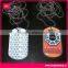 Fashion epoxy coating dog tag with custom logo