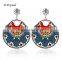 Wholesale Jewelry Fashion Designs Ladies/Women's Ethnic Bohemian Resin Cotton Woven Piercing Earrings Dangle Earrings