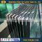 Clear toughened deck railing glass panels
