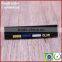 Custom black clothing shirt accessory tag labels with letterpress logo