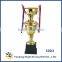 Hot Sale Top Metal Base Three Sizes Sports Football Basketball Gold Metal Awards 3008ABC Metal Souvenir Trophies Trophy Cup