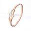 316L Stainless Steel Crown Shape Shell Women Bangle