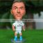 Collection figure plastic bobble head style world cup football player figurine