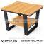 Double wooden layers coffee or tea table