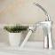 Contemporary Chrome Finish Single Hole Single Handle Bathroom Sink Faucet