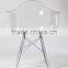 dinning chair/ Clear arm chair / transparent chair