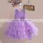 layered tulle ruffle pink lilac flower girl dress