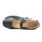 2016 High Quality OEM Buckle Black Leather School Shoes Girl with Rubber Sole