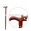 hand carved natural wood cane walking stick