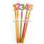 Hot selling custom accept number wood pencil