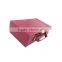 hot red faux leather jewelry box