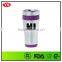 eco friendly double wall stainless steel insulated 16oz travel mug with screw lid