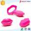 New Style Professional Lip Shape Customized Head Massage Styling Care Easy Carry Hair Comb With Mirrow