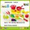 Toy fruit and vegetable set