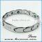 Gold Color Bio Health Stainless Steel Tungsten Magnetic Bracelet With Crystal