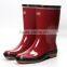 fashion rain rubber boots on 