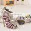 2016 New High Heel Keychains Rhinestone Shoe Keyring charm Women Handbag key holder,girl bag Pendant Jewelry
