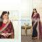 Navy Blue Georgette Saree