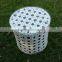big hole special white rattan wicker garden chairs and table