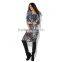 Pretty Steps Australia Style Animal Printed Matte Silk Jersey Dress Long Sleeve