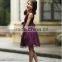 A-Line Knee Length Zipper Back Purple Flower Girl Dress Birthday Dress FGZ36 Girl Dress Of 9 Year Old