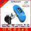 B6 blue color wireless handsfree LED bluetooth speaker with FM radio, support TF card,Bell Ring and holder for bicycle