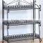 XY5141 home space saving organizer 4 tier wrought iron shoe rack, Yes Folding morden style standing metal shoes shelf