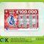 hot sale customized scratch card lottery scratch card