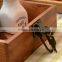 N535 Hot Sell Wooden Storage Box Effel Printing Retro Sundries Holder Box