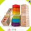 Wholesale intelligent wooden baby building blocks toy creative wooden baby building blocks toy for fun W13D143