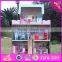 2017 New products lovely children wooden large dolls house W06A037