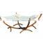 235x235x100cm Double Garden Wooden Frame Hammock Combo