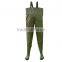 high quality fishing wader 100% waterproof camo chest PVC wader