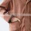 plain girls jacket loose style fashion design with zipper