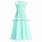 Summer Lace Chiffon Short Sleeved New Model For Girl Dress