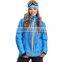 High quality varsity outdoor waterproof polyester custom mens waterproof crane ski jacket