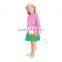 S33551W Girls Dresses Long Sleeve 2017 Enfant Animal Appliques Cute Dress