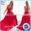 Yihao 2016 Special Offer Natural V-neck Vestidos De Fiesta Women Long Sexy Strapped Lady Party Maxi Summer dress