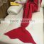 YIYU 2017 ugly christmas kids and adults knitted mermaid tail blankets